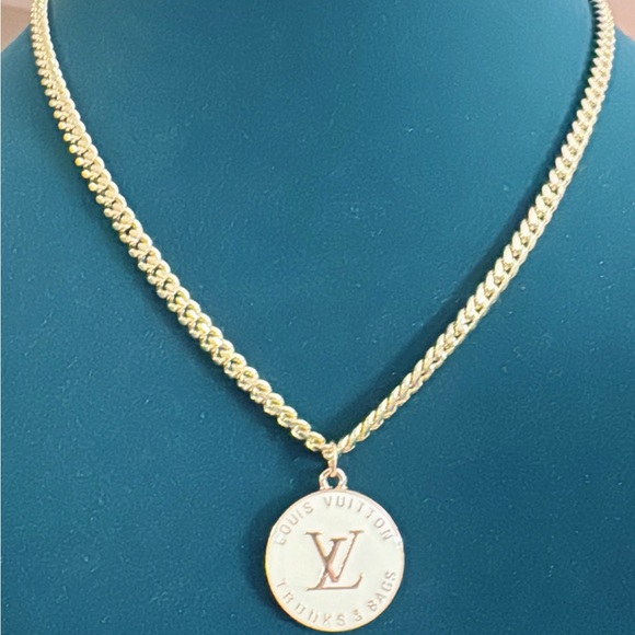 Authentic Louis Vuitton Charm on Unbranded Necklace - Picture 1 of 3